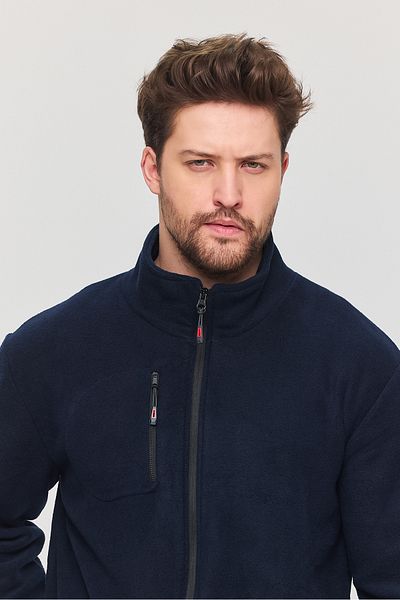 YXC Trend Maker Men's Fleece Full Zipper 3 Pocket Outdoor Fleece Jacket