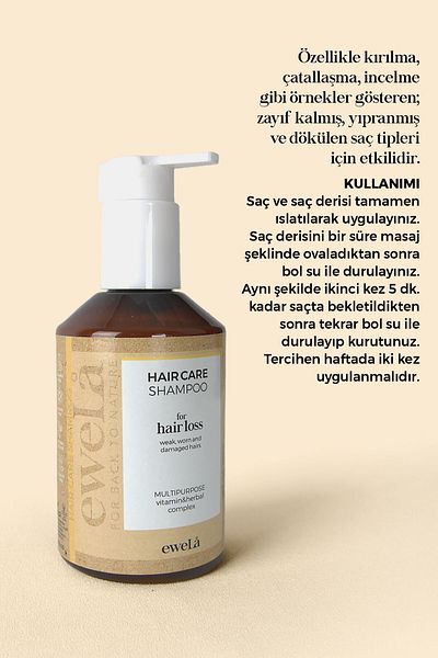 eweLa Hair Care Shampoo - Effective Against Hair Loss - 250 ml