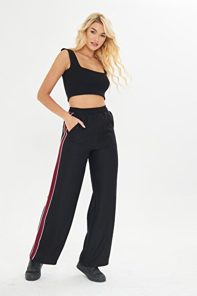 TIFFANY&TOMATO Şeritli Bol Paça Pantolon