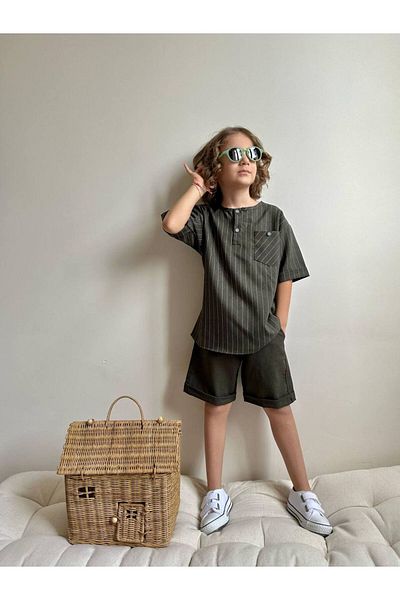 joyEm Crew Neck Short Sleeve Shirt, Shorts Set