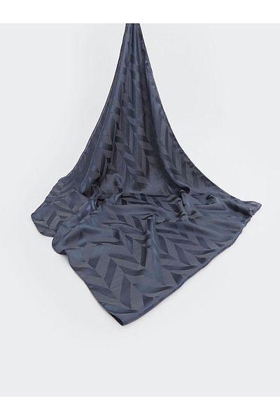 LC Waikiki Navy Blue Stripe Patterned Women's Shawl