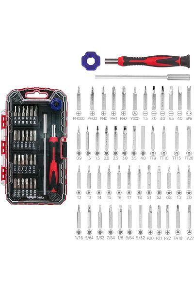 COOYA 51-Piece Precision Screwdriver Bit Set, non-slip handle