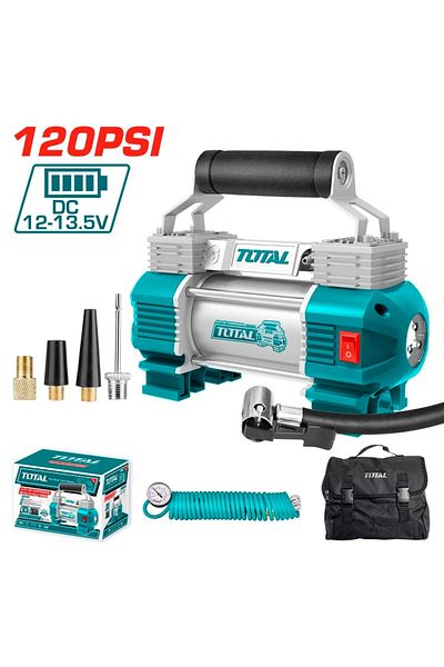 TOTAL Total Ttac2506 8bar 2-piston tire inflator