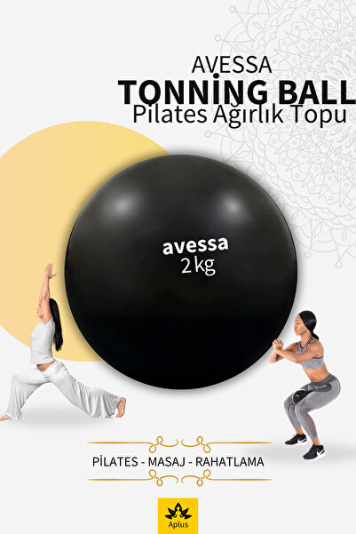 AVESSA Toning Ball Pilates Ağırlık Topu Dengeli Güçlü ve Esnek Bir Vücut - Ku...