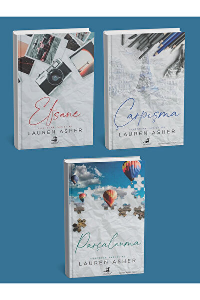 Olimpos Yayınları Lauren Asher 3 Kitap Set (Efsane-Çarpışma-Parçalanma)