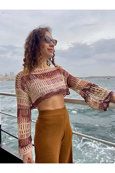 Natureflect El Örgüsü Crop Top
