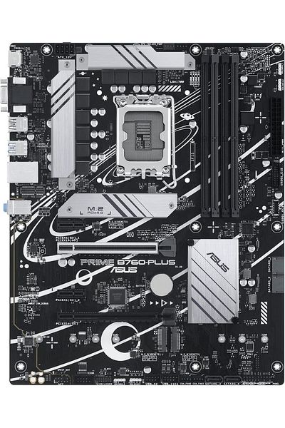 ASUS Prime B760-PLUS Intel B760(13th and 12th Gen) LGA1700 ATX Motherboard PCIe 5.0,DDR5,3X PCIe 4.0