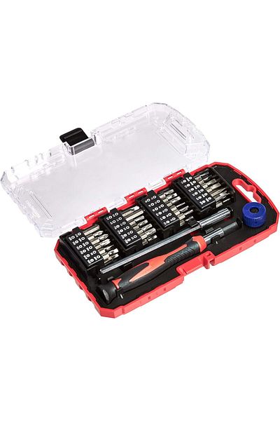 COOYA 51-Piece Precision Screwdriver Bit Set, non-slip handle