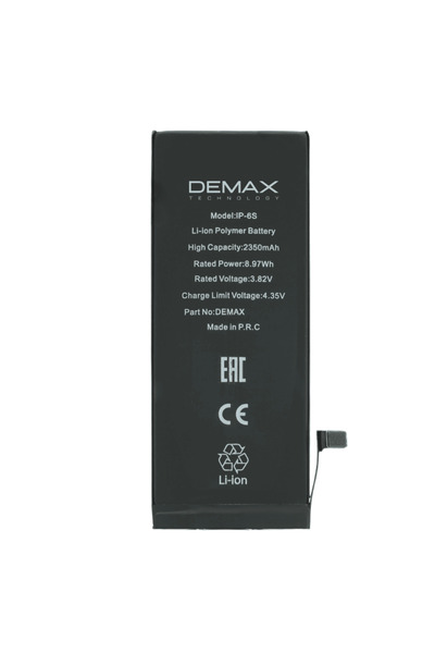 DEMAX TECHNOLOGY İphone 6S Güçlendirilmiş Yüksek Kapasiteli Batarya 2350 mAh