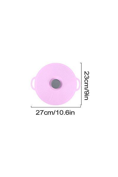Choice 23cm purple Leeseph Silicone Lids for Bowl, Reusable Sealed Suction Lids Fits Cups, Bowls, Plates, P