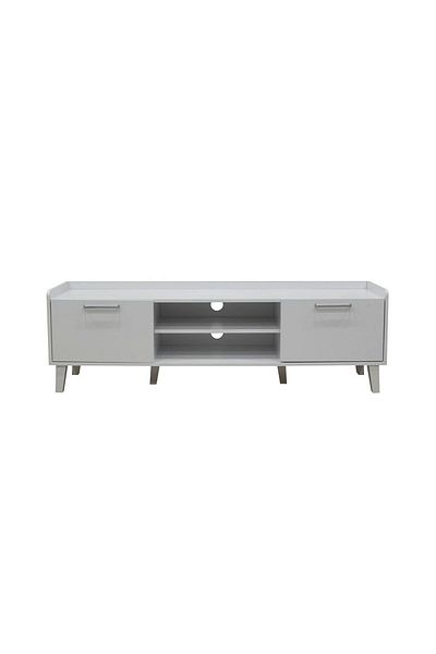 Danube Home Supreme Tv Unit W/2Door Upto 65 Inches - White L160xW41xH50cm
