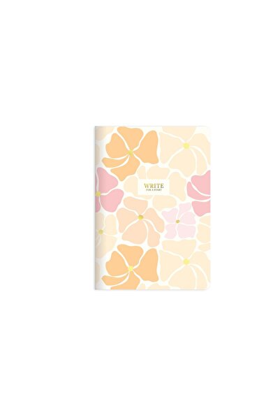 KESKİN COLOR غلاف صلب مسطر مقاس A5 لكتابة دفتر الملاحظات - زهور ملونة