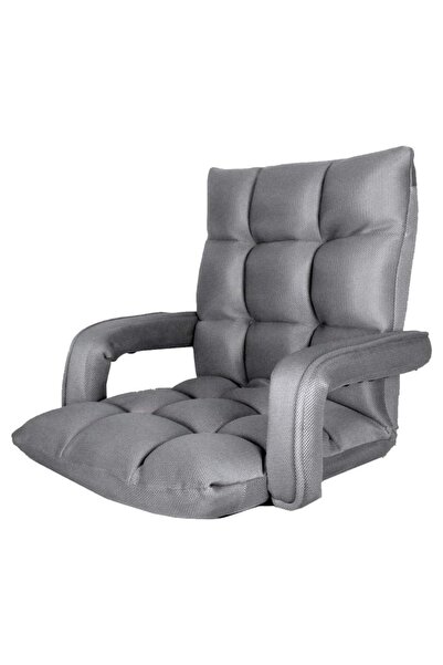 smart home كرسي أرضي مع مساند للذراعين للتخييم والرحلات، مبطن بإسفنج عالي الجودة