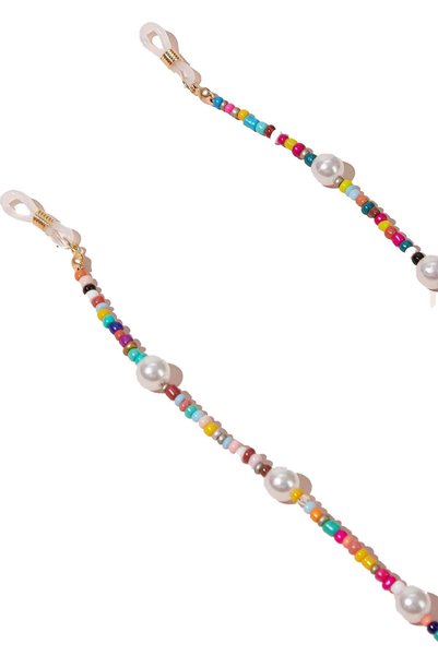 New Obsessions Colorful beaded pearl eyeglass cord