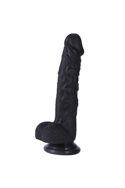 Siyah Realistik Dildo - 22 Cm