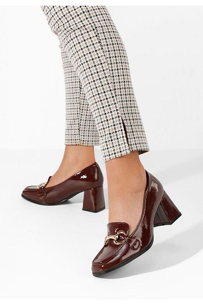 B T Shoes Velosa heeled loafers, dark blue