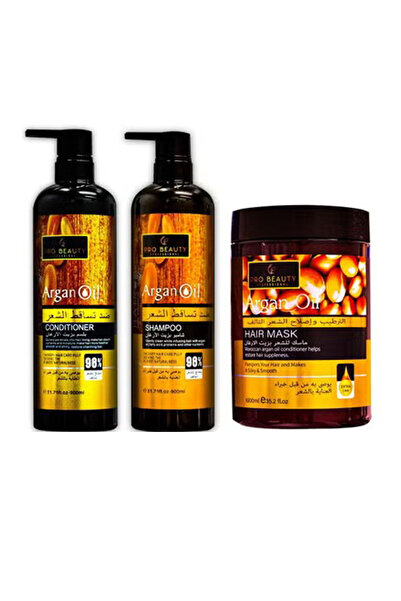 PARWIN PRO BEAUTY مجموعة برو بيوتي بزيت الأرجان شامبو+بلسم+ماسك – تغذية مكثفة...