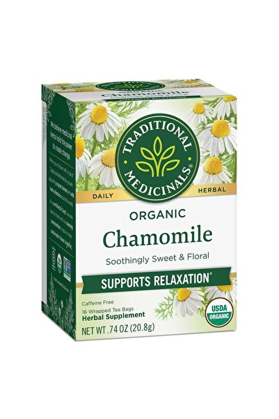 TRADITIONAL MEDICINALS Organic Chamomile, Supports Relaxation, Caffeine Free,...