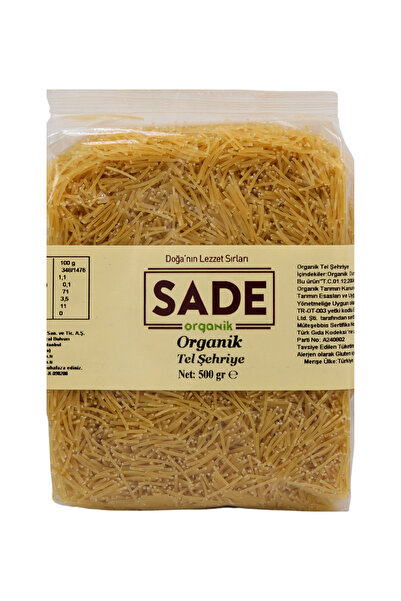 Sade Organik SADE ORGANİK TEL ŞEHRİYE 500 GR
