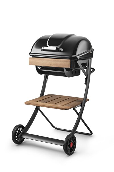 Teba Therm Taşınabilir Kapaklı Tekerlekli Barbekü Mangal