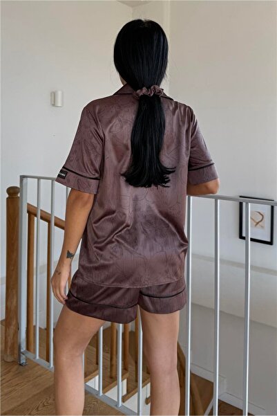 COCCOLARSI Colori Del Mondo Saten Kısa Pijama Takımı CDM1503