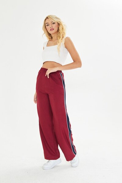 TIFFANY&TOMATO Şeritli Bol Paça Pantolon