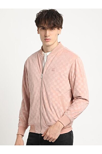 The Bear House Men's Pink Polyester Jacket – Stylish, Lightweight & Comfortable Outerwear