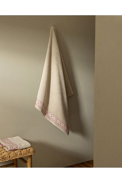 Madame Coco Beige Cotton Yellow - Caresse 100% Bath Towel