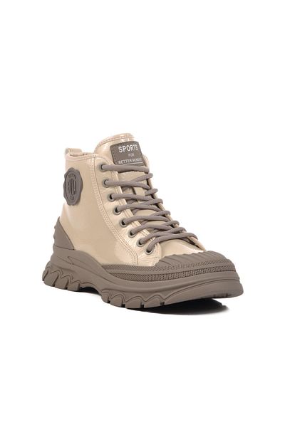 Guja Γυναικείες μπότες 24K311-4 Z Μπεζ λουστρίνι πολυουρεθάνης