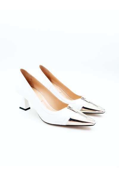 Tenau Kadın Hakiki Deri Topuklu Ayakkabı