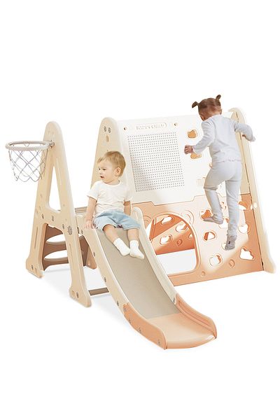 Ma Baby 7 in 1 Toddler Slide Set Multifunctional Slide Swing Combination Exercise Climbing