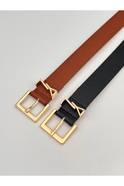 Descoin Set pătrat de 2 |   Curea de damă cu cataramă aurie (jachetă, rochie,...