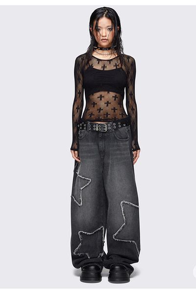 DEEFWEAR Y2K ΑΝΑΚΥΚΛΩΜΕΝΟ ΠΑΝΤΕΛΟΝΙ ΤΣΑΚΙ ΤΣΕΠΗΣ STAR JEAN