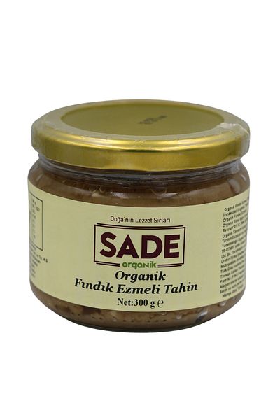 Sade Organik Plain Organic Hazelnut Butter Tahini 300Gr