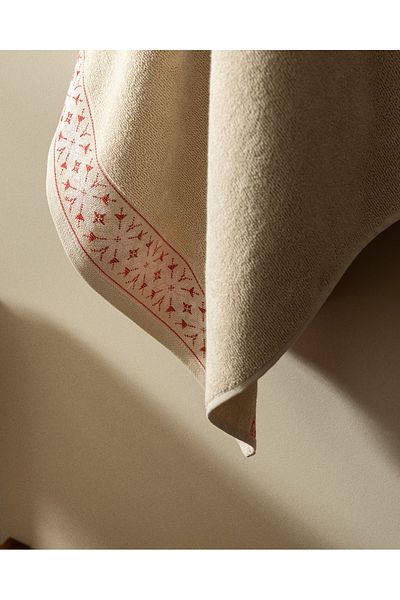 Madame Coco Beige Cotton Yellow - Caresse 100% Bath Towel
