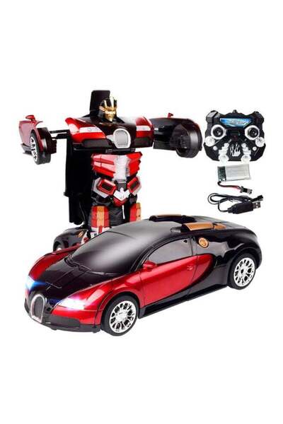 Yelajoy Remote control Deformation Robot Toy Set,Realistic engine sounds and chasing sounds