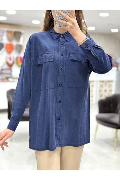 Magazin Buttoned Tunic with Double Pocket Detail