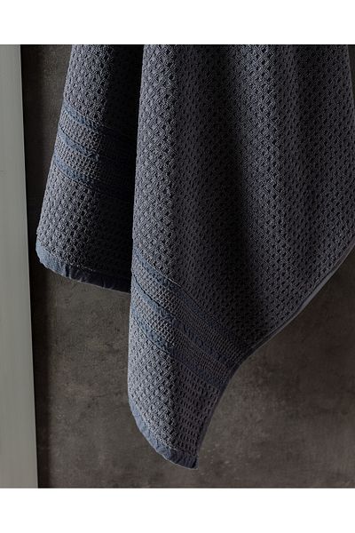 Madame Coco Alissa 100% Cotton Bath Towel - Navy Blue