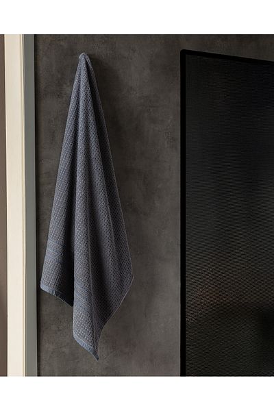 Madame Coco Alissa 100% Cotton Bath Towel - Navy Blue