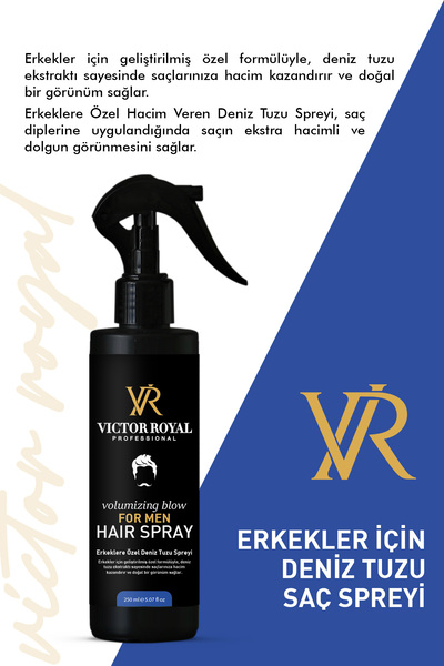 Victor Royal Erkeklere Özel Deniz Tuzu Spreyi 250 ml