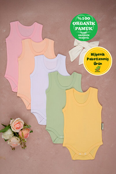 Genel Markalar 5'li Pamuklu Atlet Çıtçıt Body Zıbın