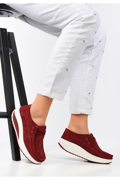 B T Shoes Mocasini piele naturala Damina rosii