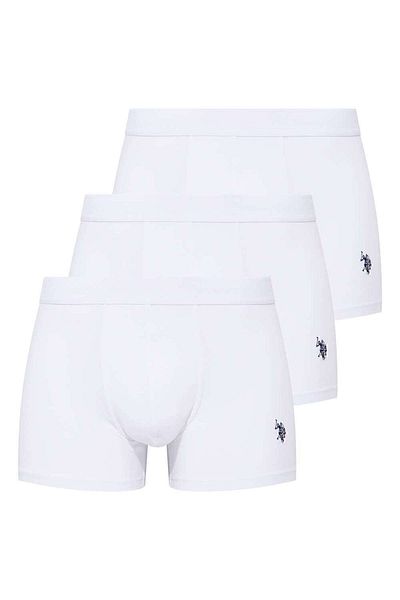 U.S. Polo Assn. Πόλο Ασν. Ανδρικό 3' White Boxer YILIC2.80Y17W3U