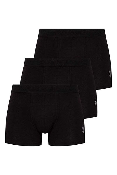 U.S. Polo Assn. Πόλο Ασν. Ανδρικό Μαύρο Κουτί 3 τεμαχίων Boxer - BCP1.80N17A3N