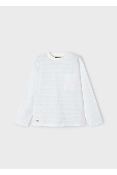 MAYORAL Boy's Tshirt Cream