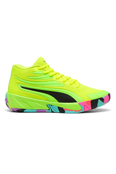 Puma Ανδρικά κίτρινα παπούτσια μπάσκετ Court Pro Marble 31139402