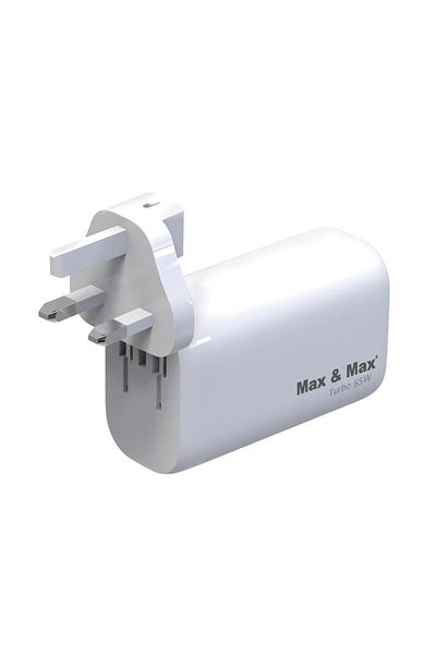 Max&Max Max & Max Smart Premium 3 Port 65 Watt Gan Wall Charger