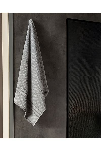 Madame Coco Alissa 100% Cotton Bath Towel - Gray