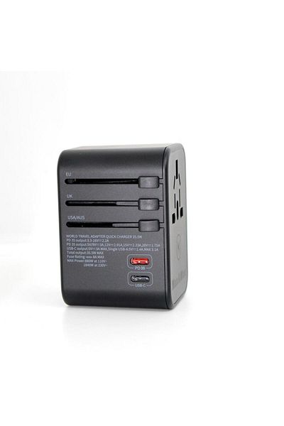 Max&Max Max & Max Universal Travel Adapter PD+Type-C + 3 USB Ports