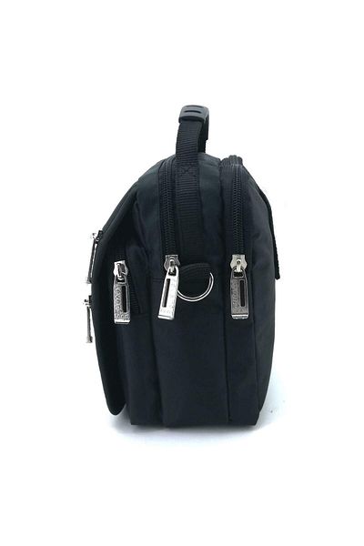 SEVENTEEN 3460 Multi-Compartment Men's Hand and Shoulder Strap Bag Black